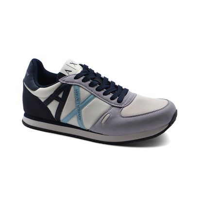 Armani Exchange Original in eco-suede mesh and nylon Sneakers Man XYX017 Gray