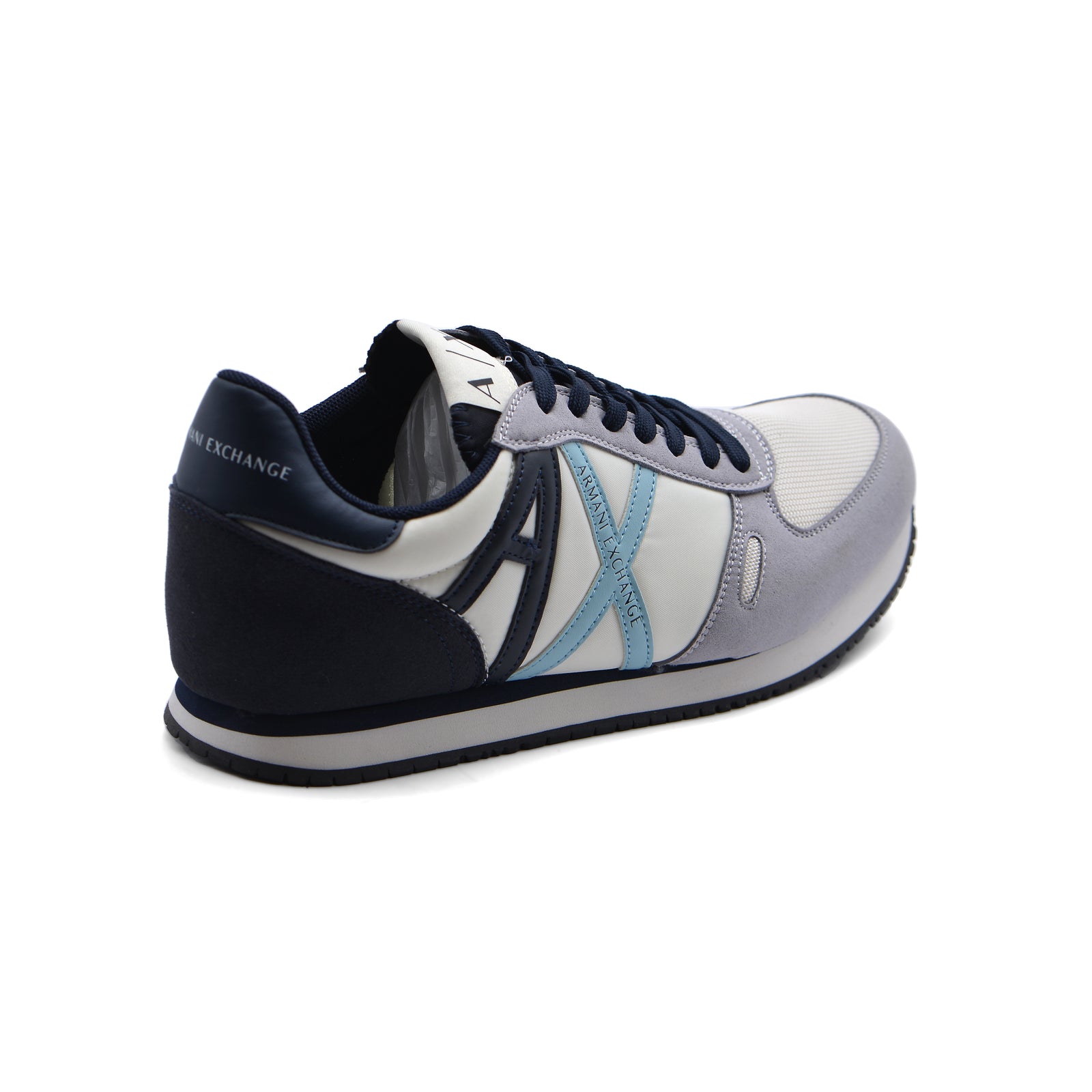 Armani Exchange Original in eco-suede mesh and nylon Sneakers Man XYX017 Gray - 2