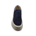 British Style Yuppie Platform Sneakers Men M7513 Navy - 3