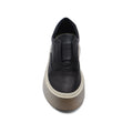 British Style Yuppie Platform Sneakers Men M7513 Black - 3