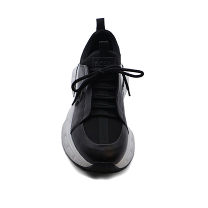 Hugo Boss suede Italian Sneakers Man 9009-1 Black