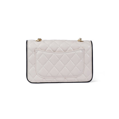 Luxury Women's Leather Crossbody Bag High Quality Design 5333 Off-White
