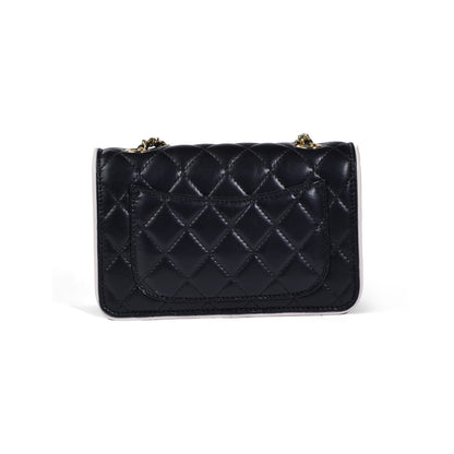 Luxury Women's Leather Crossbody Bag High Quality Design 5333 Black