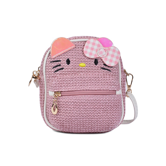 Cute Kitty Girls Small Backpack 0087 Pink