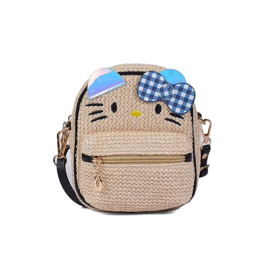 Cute Kitty Girls Small Backpack 0087 Beige