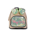 Girls' Small Shiny Bow Backpack 0092C Khaki - 1