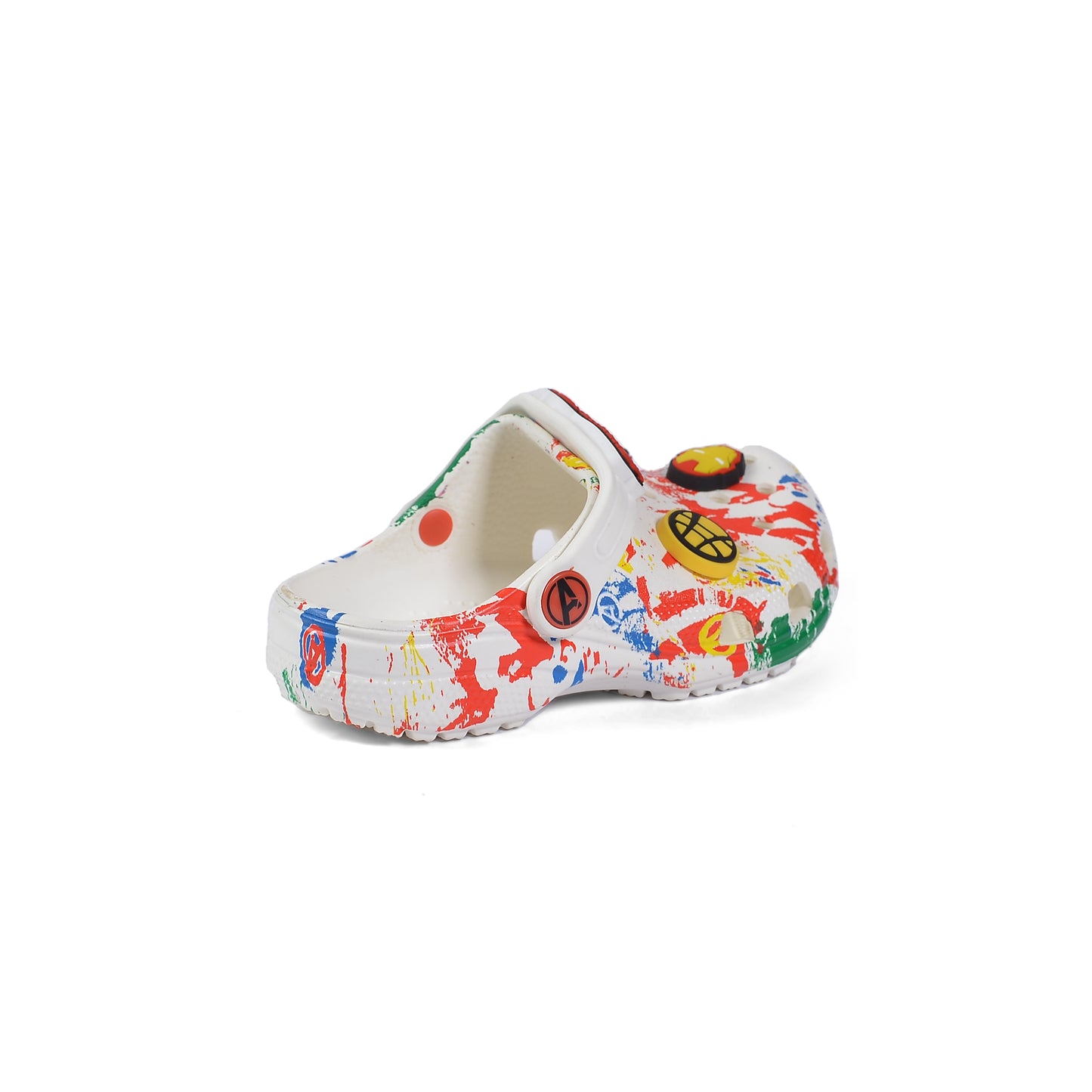 Crocs Marvel Avengers Kids Slippers Cartoon Waterproof Slippers Light Sneakers 204536-A White