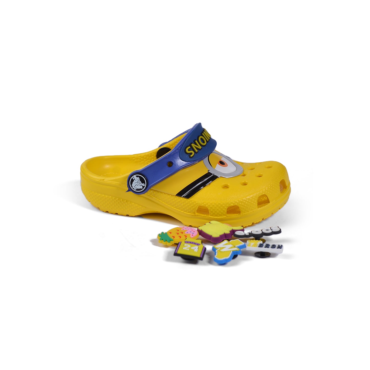 Crocs Minions Kids Slippers Cartoon Waterproof Slippers Light Sneakers 204536-1 Yellow