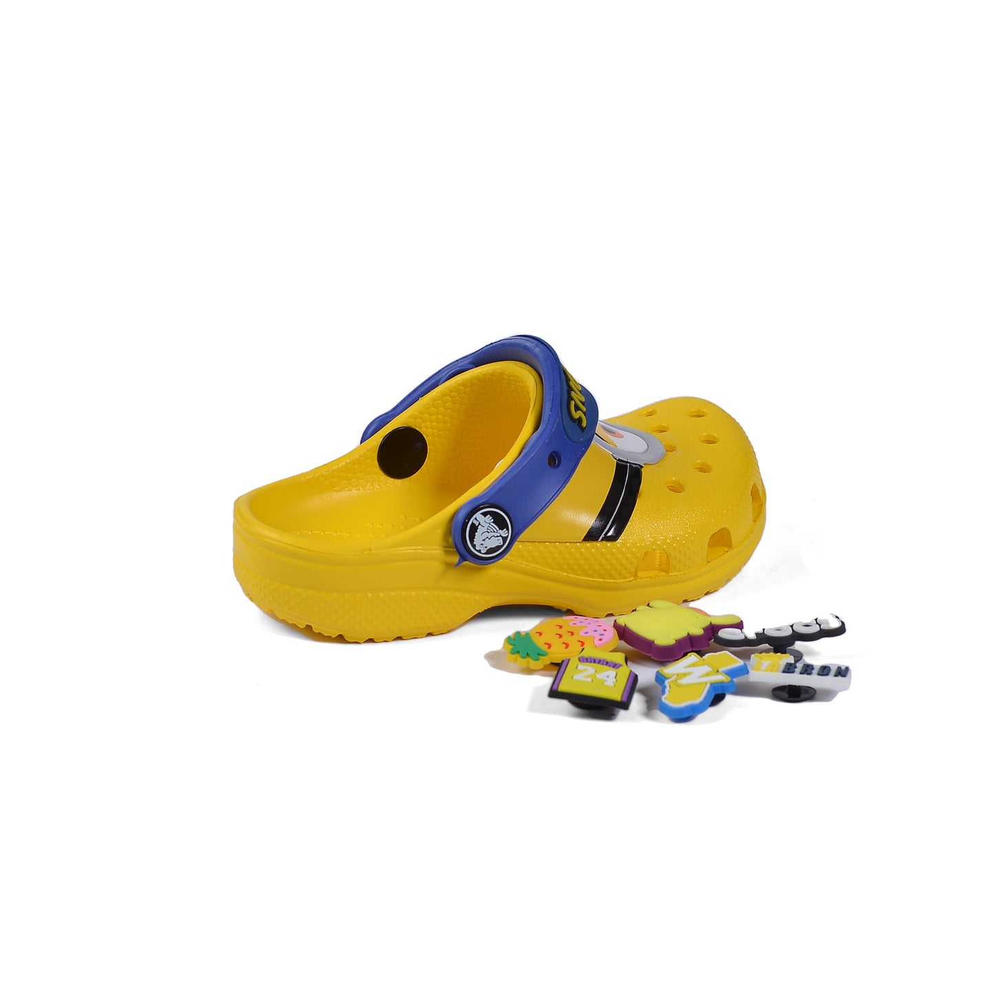 Crocs Minions Kids Slippers Cartoon Waterproof Slippers Light Sneakers 204536-1 Yellow