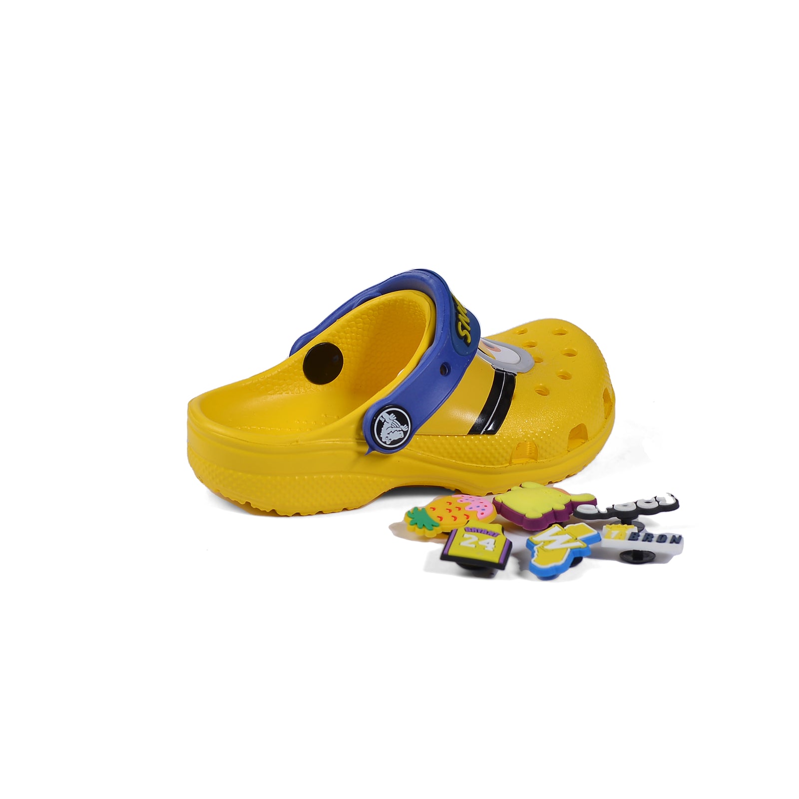 Crocs Minions Kids Slippers Cartoon Waterproof Slippers Light Sneakers 204536-1 Yellow - 2