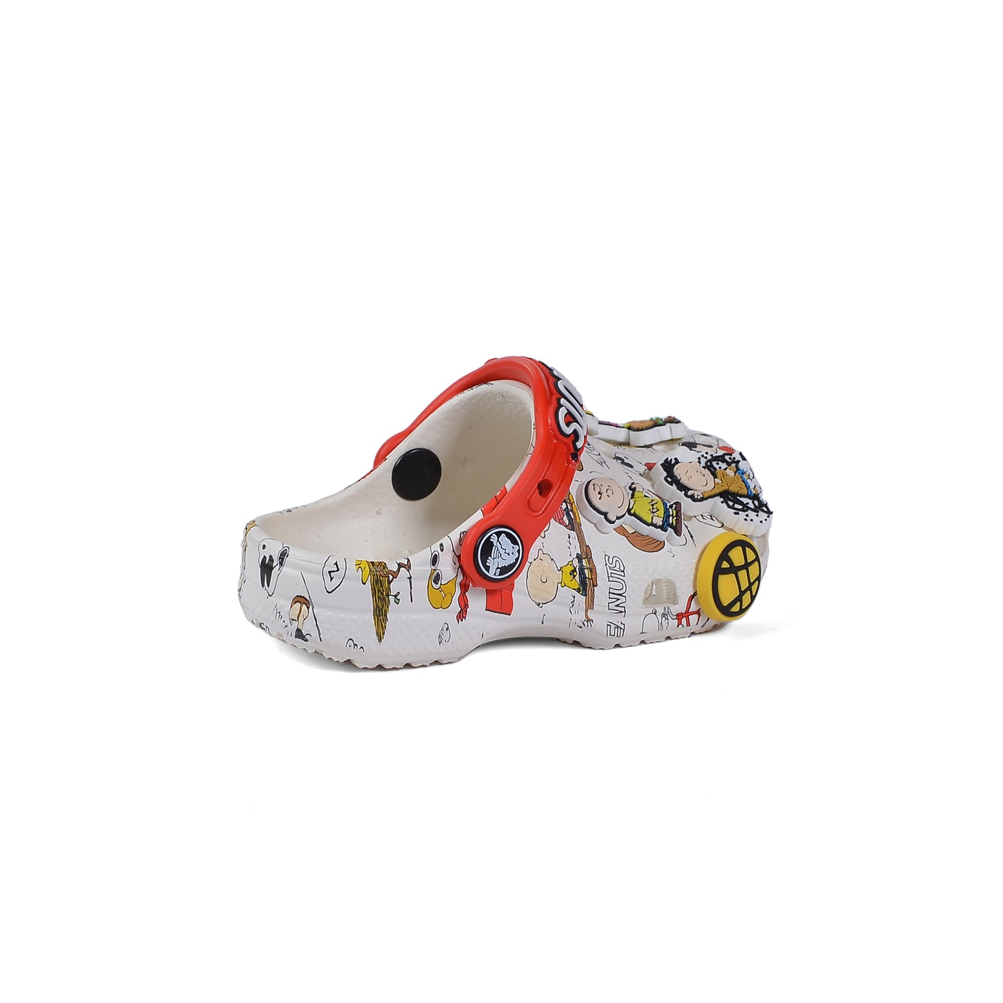 Crocs Peanuts Kids Slippers Cartoon Waterproof Slippers Light Sneakers 208300 White