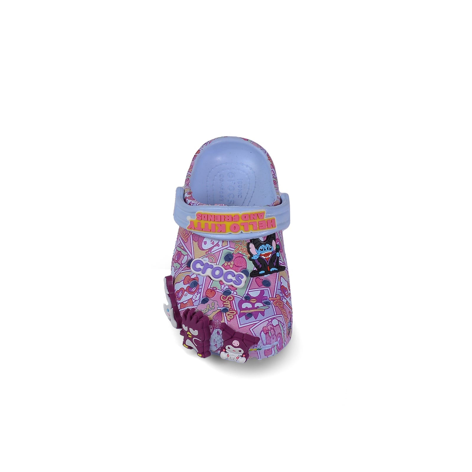 Crocs Kitty Kids Slippers Cartoon Waterproof Slippers Light Sneakers 208103 Blue - 3