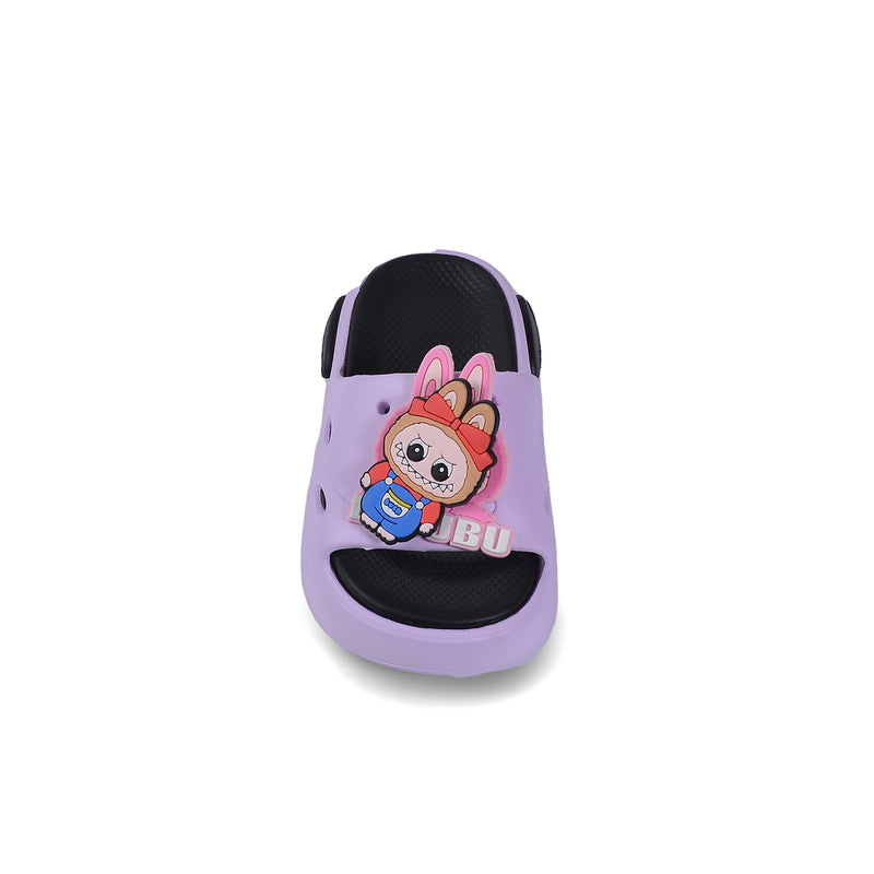 Slippers Kids Labubu Waterproof Slippers Light Sneakers A88-9 Purple - 3