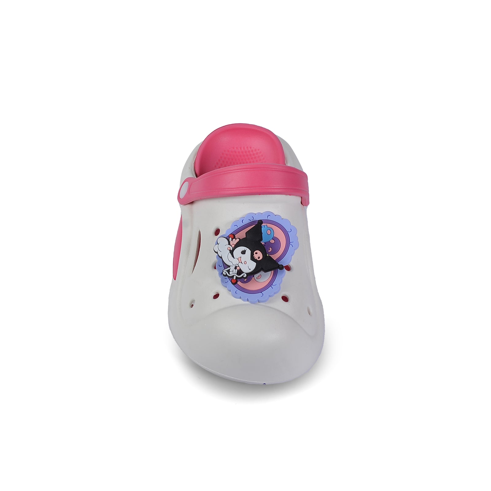 Crocs Kids Kuromi Sanrio Waterproof Slippers Light Sneakers 012-109 White - 3