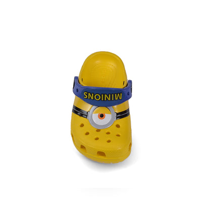 Crocs Minions Kids Slippers Cartoon Waterproof Slippers Light Sneakers 204536-1 Yellow