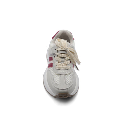 Sneakers Kids 8911 Beige&Maroon