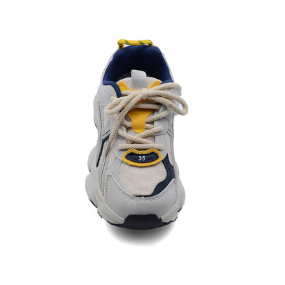 Sneakers Kids 38123 Gray&Yellow