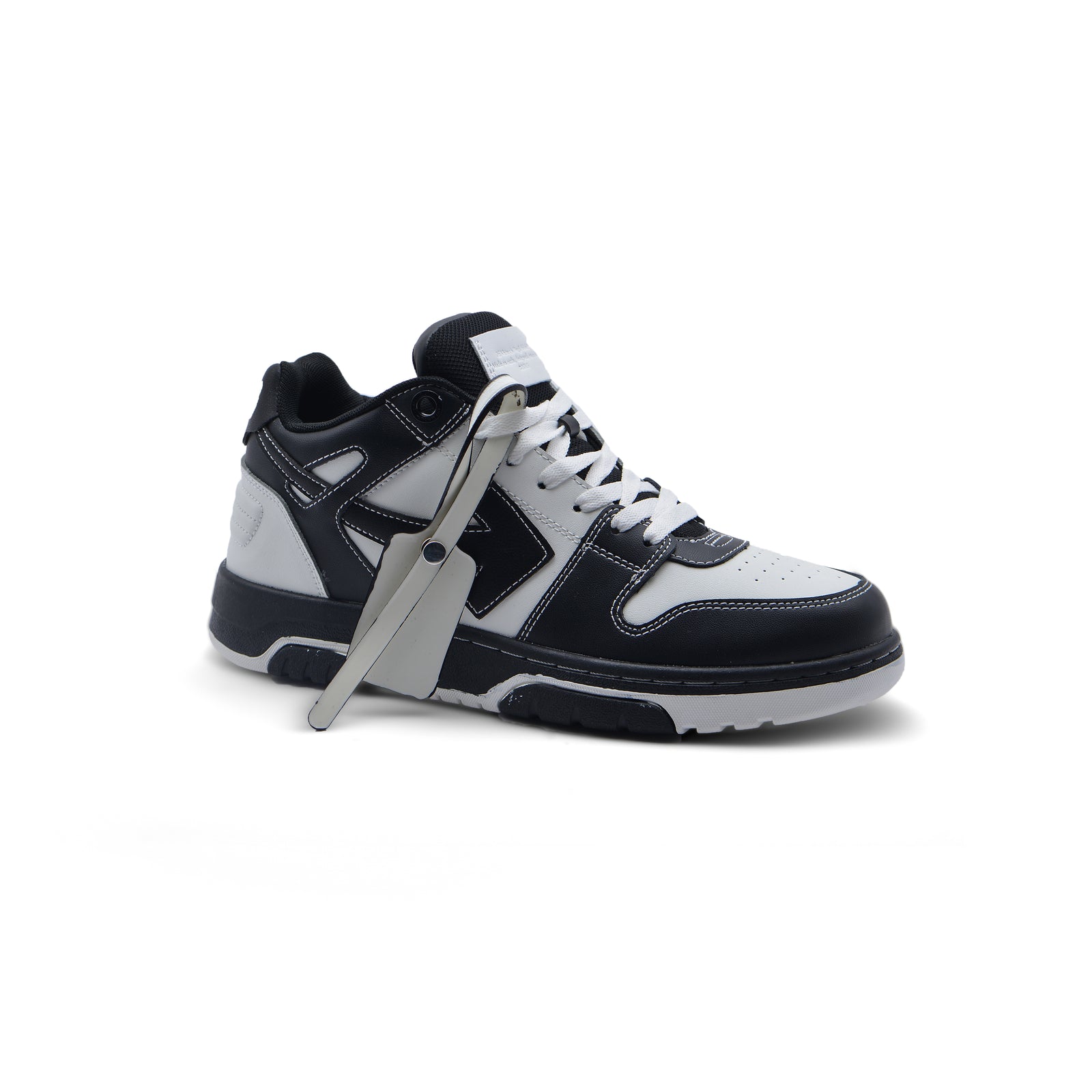 Off-White Logic Out Of Office Lace-Up Sneakers 189S25-M Black - 1