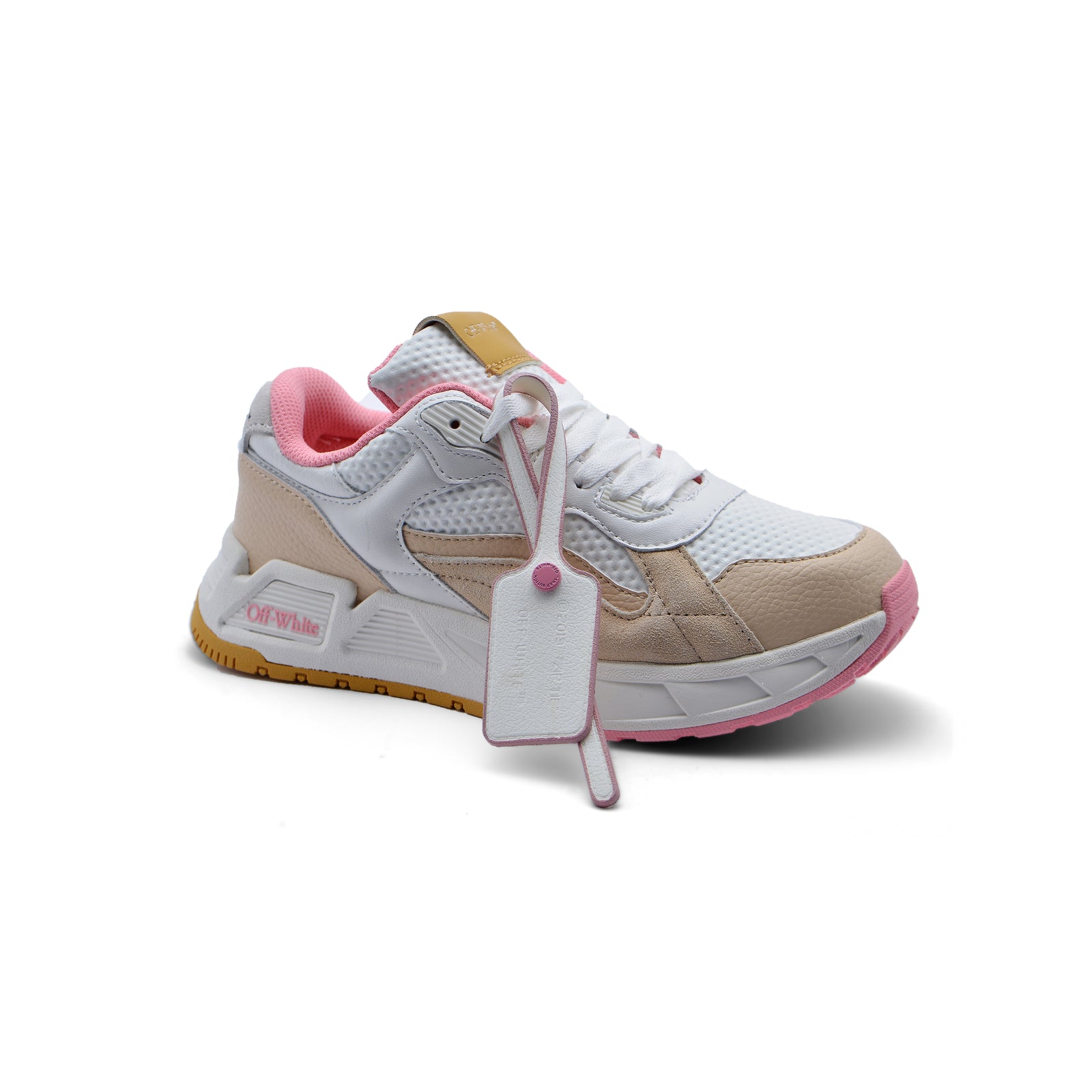 Off-White Kick Off Low-Top Sneakers Woman 224468-13 White&Pink - 1