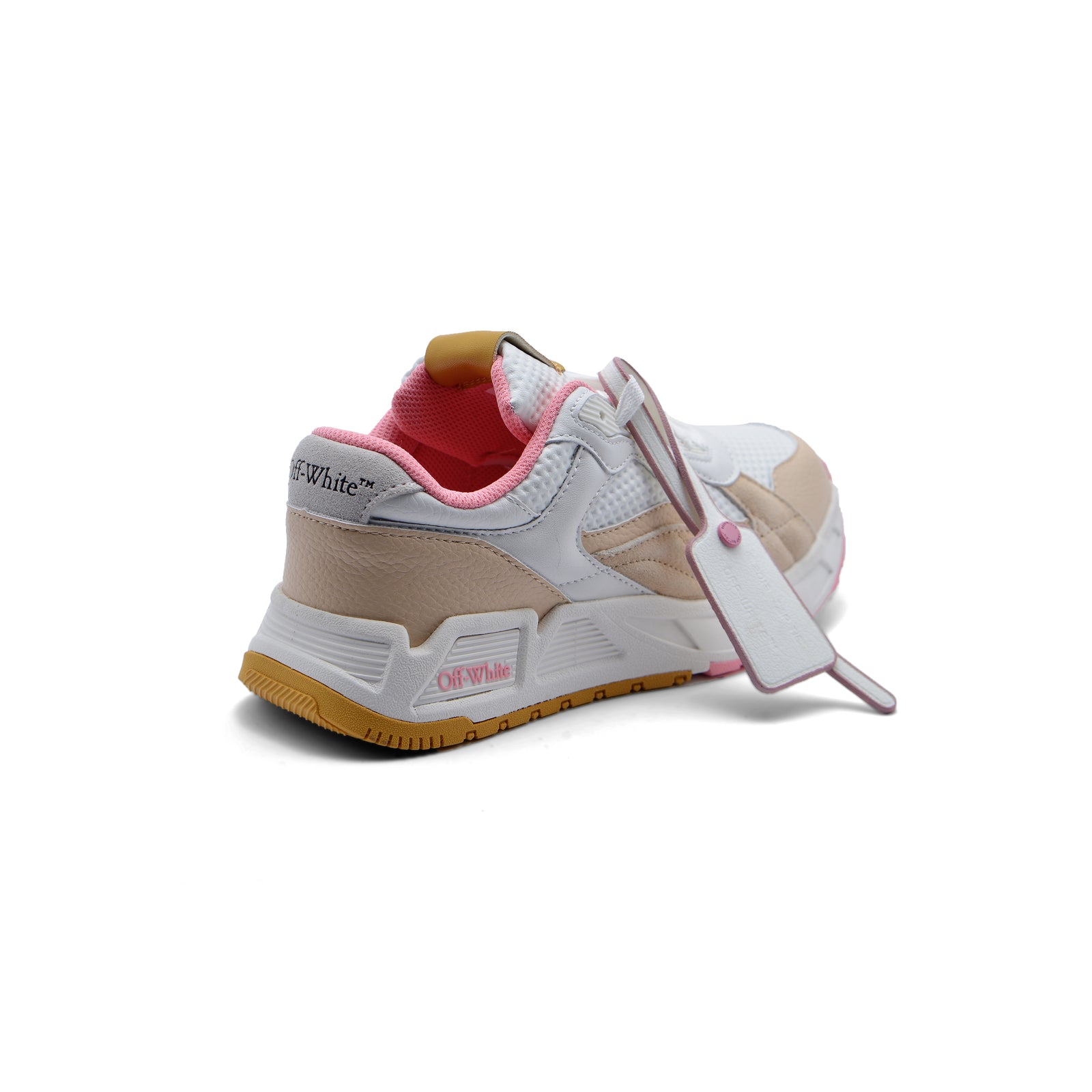Off-White Kick Off Low-Top Sneakers Woman 224468-13 White&Pink - 2