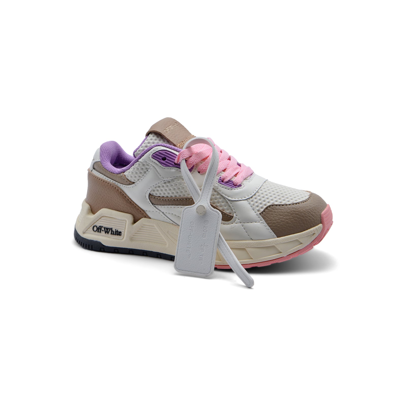 Off-White Kick Off Low-Top Sneakers Woman 224468-13 White&Purple - 1