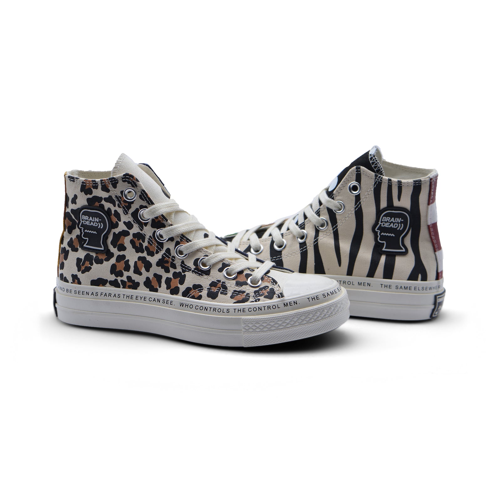Converse X Brain Dead Collaboration Cabinet Noir Woman A03279 Tiger - 5