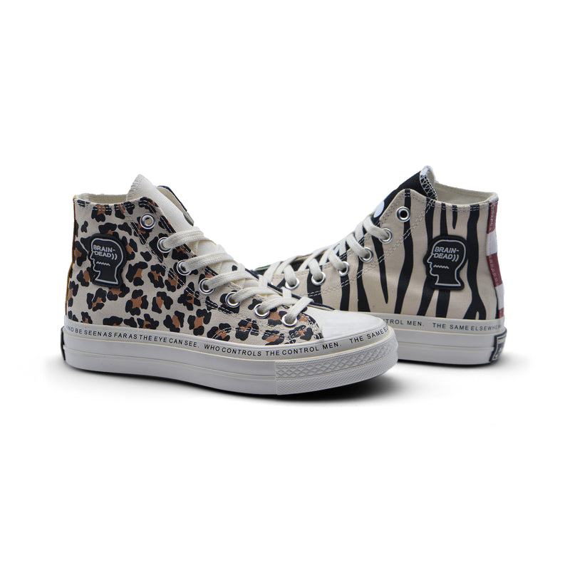 Converse X Brain Dead Collaboration Cabinet Noir Woman A03279 Tiger - 5