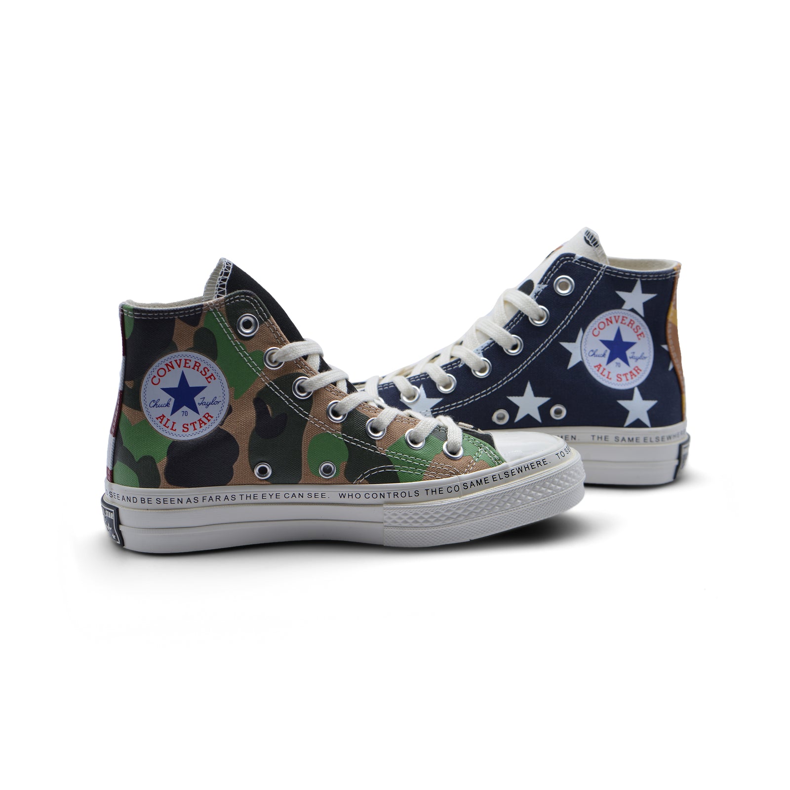 Converse X Brain Dead Collaboration Cabinet Noir Woman A03279 Tiger - 7