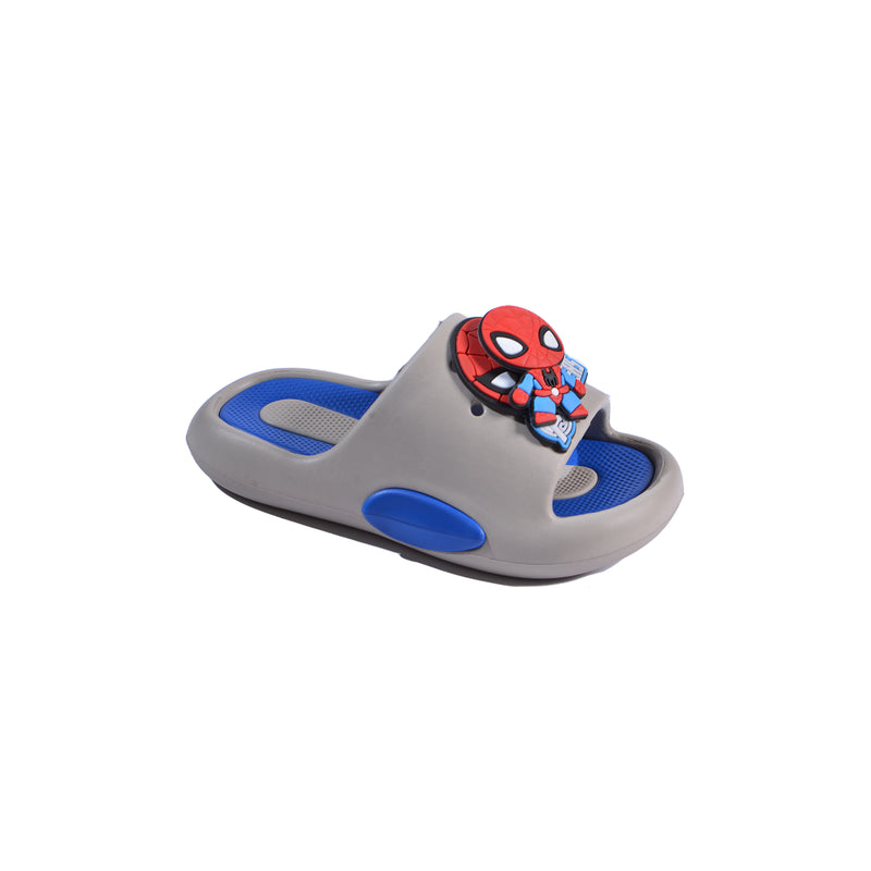 Slippers Kids Spider Man Waterproof Slippers Light Sneakers 013-8 Gray - 1