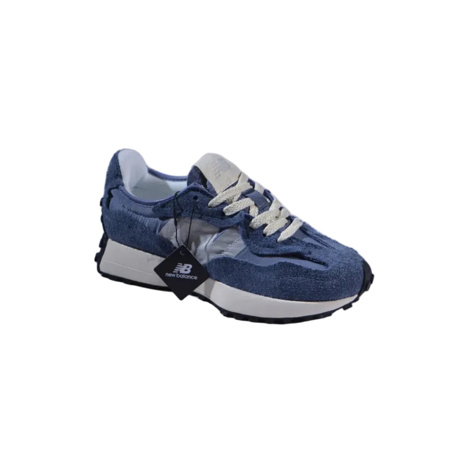 New Balance 327 Shoes Mens 8 Retro Sneaker Lace Up Low U327Mga Navy - 1
