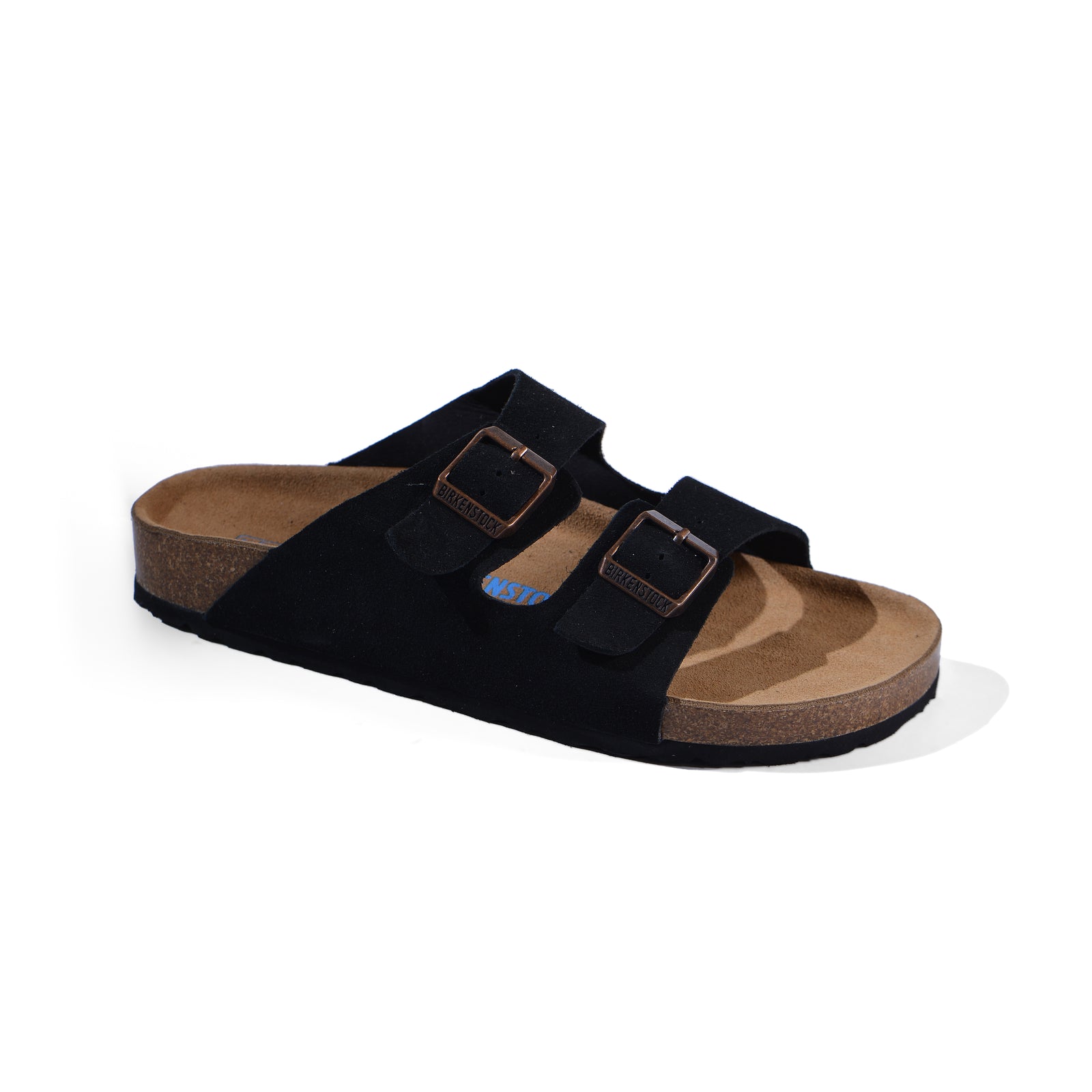 BIRKENSTOCK Arizona Soft Footbed Suede Leather Man 0129423 Black - 1