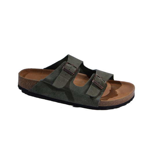 BIRKENSTOCK Arizona Soft Footbed Suede Leather Man 0129423 Green
