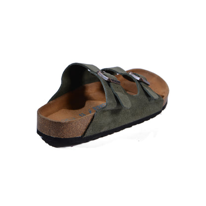 BIRKENSTOCK Arizona Soft Footbed Suede Leather Man 0129423 Green