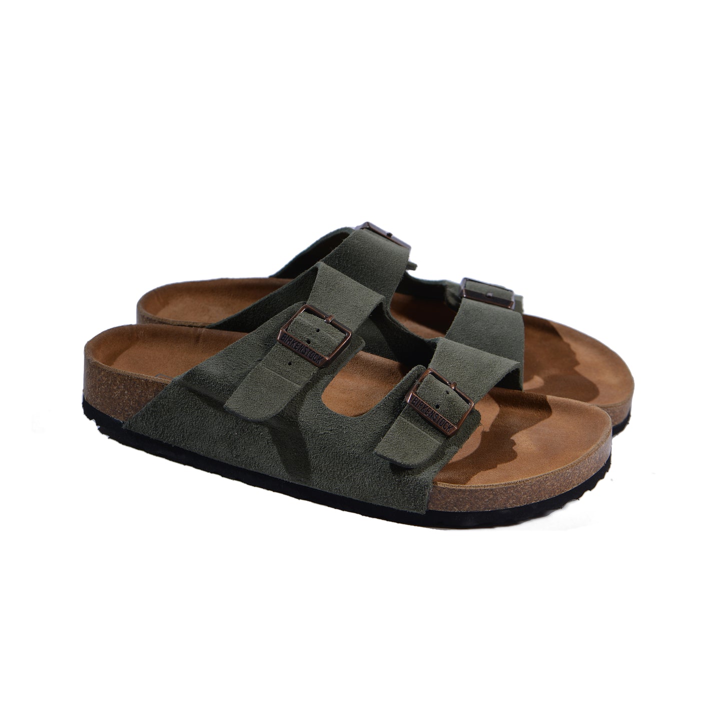 BIRKENSTOCK Arizona Soft Footbed Suede Leather Man 0129423 Green