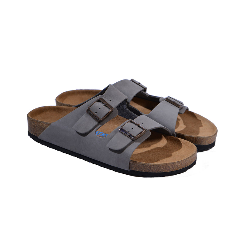 BIRKENSTOCK Arizona Soft Footbed Suede Leather Man 0129423 Gray - 4