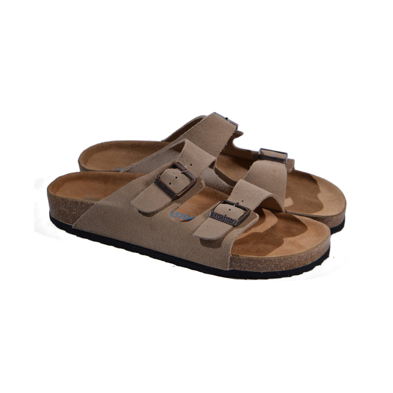 BIRKENSTOCK Arizona Soft Footbed Suede Leather Man 0129423 Beige - 4
