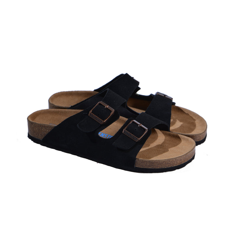 BIRKENSTOCK Arizona Soft Footbed Suede Leather Man 0129423 Black - 4