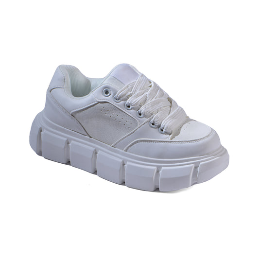 Zara Chunky Lace Up Sneakers Man 2249/420/802 White