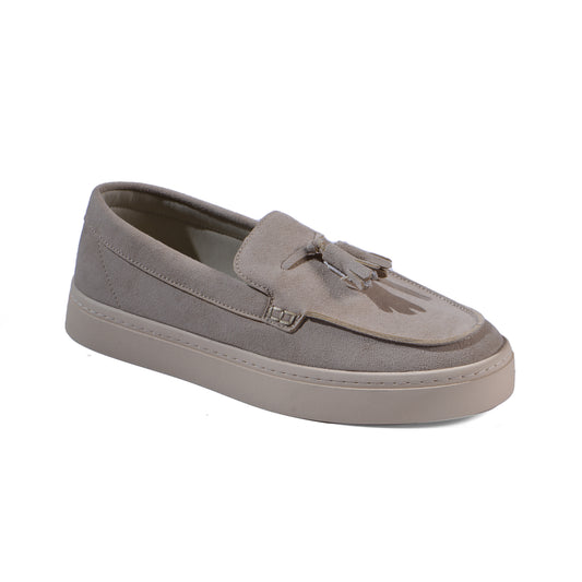 Zara Leather Moccasin With Tassels Sneakers Man 2206/120/802 Beige