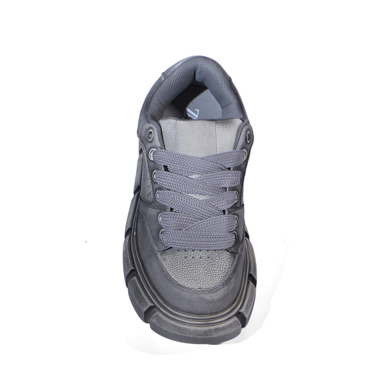 Zara Chunky Lace Up Sneakers Man 2249/420/802 Gray - 3