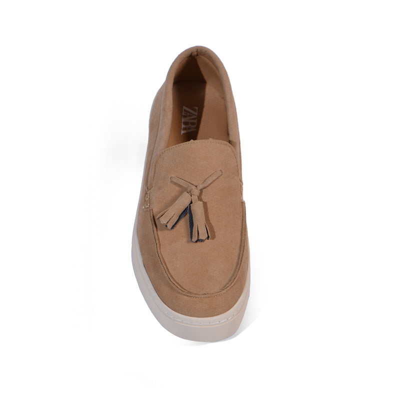 Zara Leather Moccasin With Tassels Sneakers Man 2206/120/802 Havan - 3