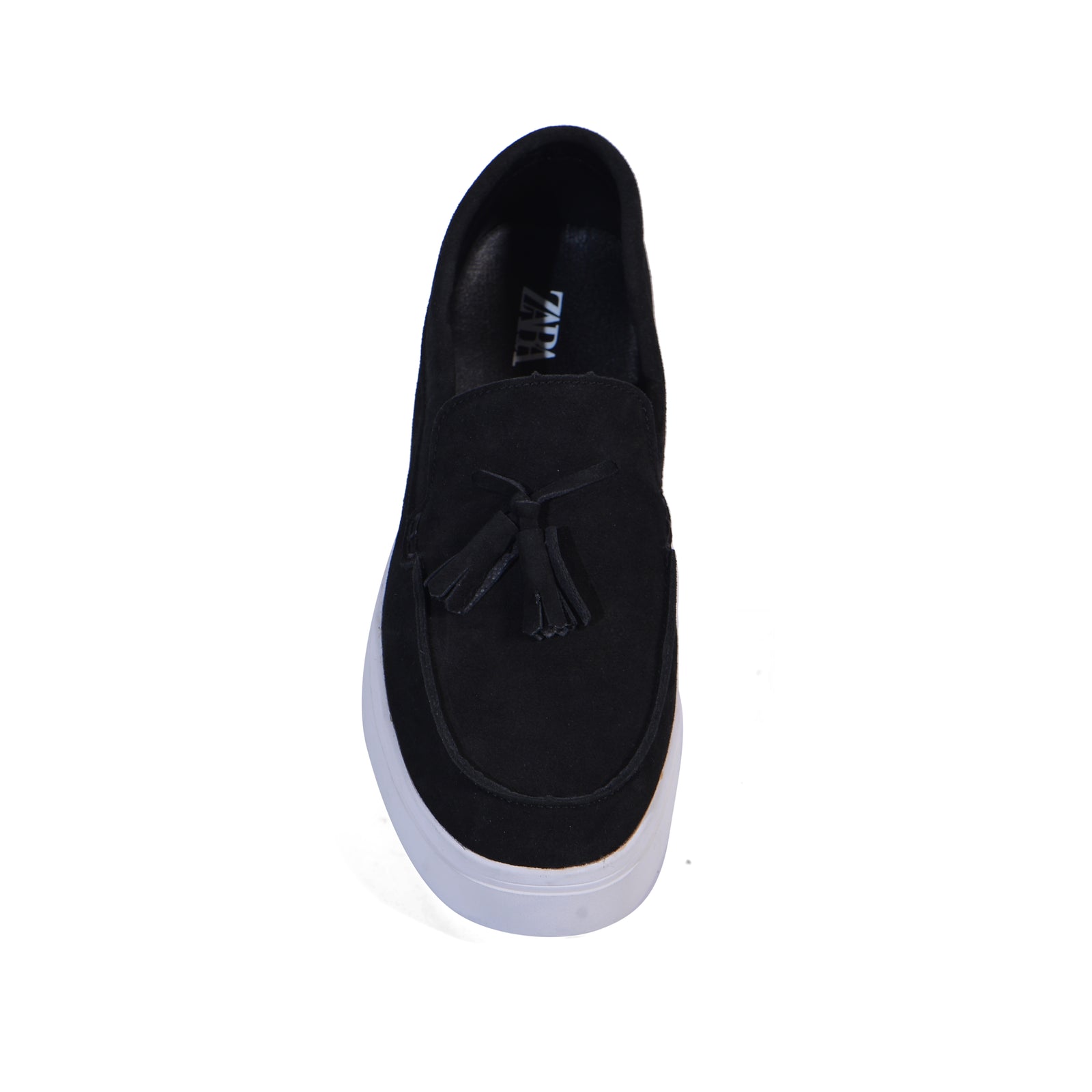 Zara Leather Moccasin With Tassels Sneakers Man 2206/120/802 Black - 3