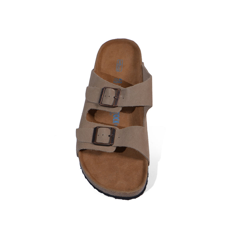 BIRKENSTOCK Arizona Soft Footbed Suede Leather Man 0129423 Beige - 3