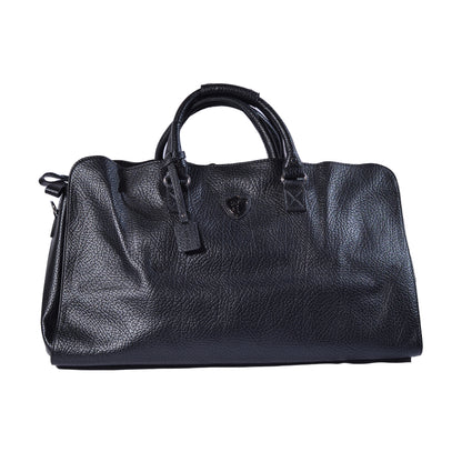 Roberto Cavalli plaque Leather Holdall Bag 96399 Black