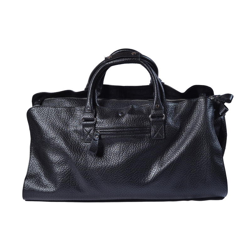 Roberto Cavalli plaque Leather Holdall Bag 96399 Black - 3