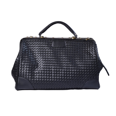 Balikadan plaque Leather Holdall Bag 2785 Black