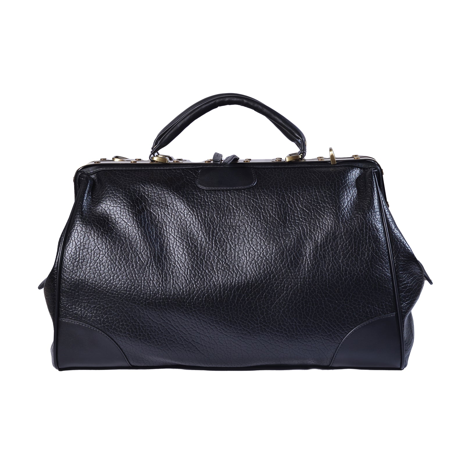 Balikadan plaque Leather Holdall Bag 2785 Black - 1