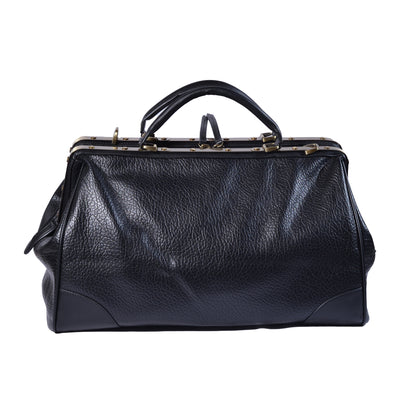 Balikadan plaque Leather Holdall Bag 2785 Black