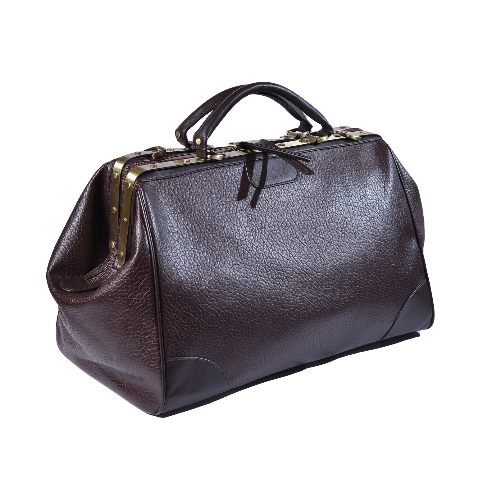 Balikadan plaque Leather Holdall Bag 2785 Coffee - 2