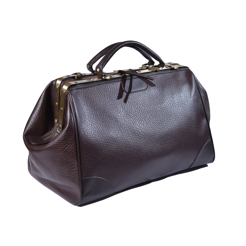 Balikadan plaque Leather Holdall Bag 2785 Coffee - 2